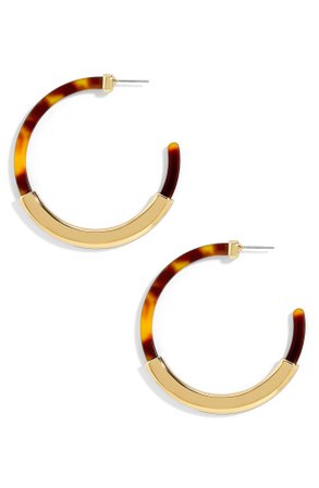 Tassiana Gold & Acrylic Hoop Earrings BAUBLEBAR