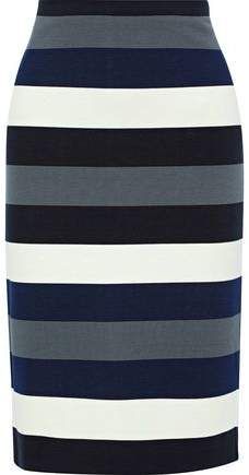 Zaira Striped Stretch-jersey Pencil Skirt