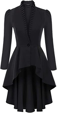 Amazon.com: Womens Gothic Steampunk Jacket Long Victorian Waistcoat Jacket Top : Clothing, Shoes & Jewelry