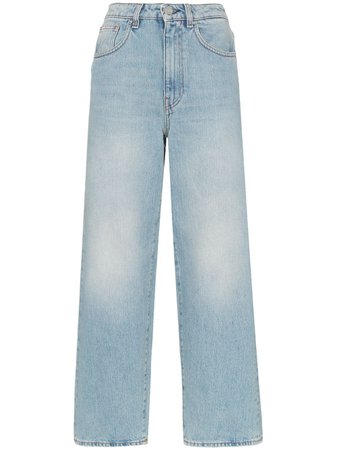 High-Waisted Flared Jeans