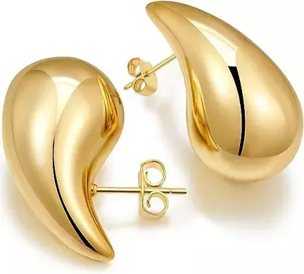 gold heart earrings - Google Search