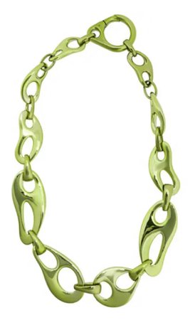 Prada Chunky Chain Necklace in Green