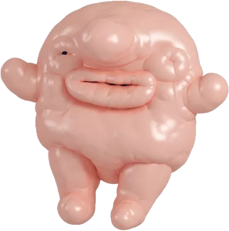 weird blob ugly toy fat sticker by @prettylilroach