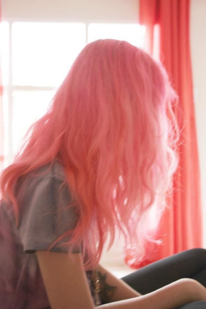 long pink hair