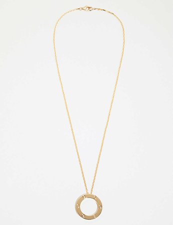 CARTIER - Love 18ct yellow-gold and 0.07ct diamond necklace | Selfridges.com