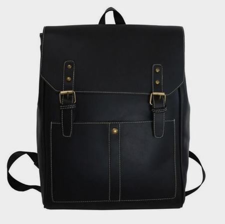 black dark academia backpack
