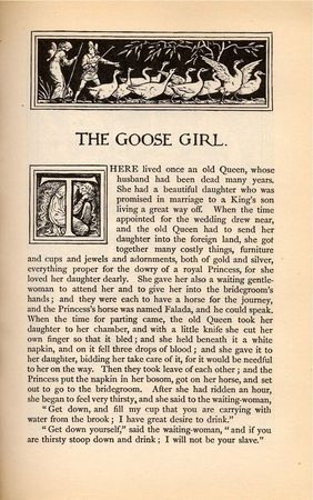 The Goose Girl Storybook Page