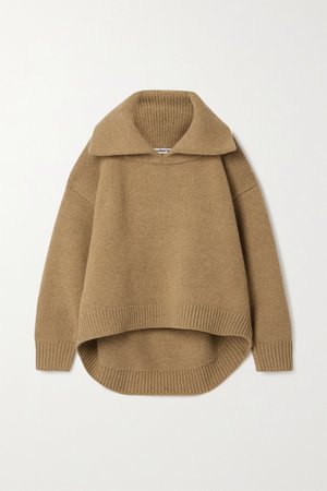 Light brown Oversized wool-blend sweater | Alexander Wang | NET-A-PORTER