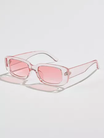 Clear Frame Tinted Lens Sunglasses | SHEIN USA