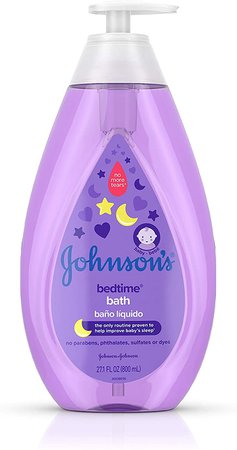 Amazon.com: Johnson's Bedtime Baby Bath with Soothing NaturalCalm Aromas, Hypoallergenic & Tear Free Formula, 27.1 fl. oz: Health & Personal Care