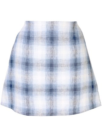 Reformation Plaid Mini Skirt - Farfetch