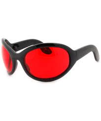 black oversized sunglasses red lenses - Google Search