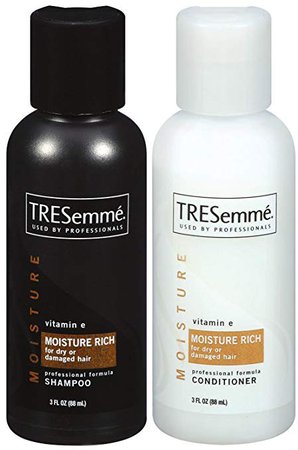 Amazon.com : TRESemme Moisture Rich Shampoo & Conditioner, 3 Fl. Oz. Travel Size (1 Duo set) : Beauty