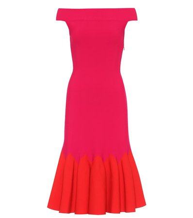 Jacquard Knit Midi Dress | Alexander McQueen - Mytheresa
