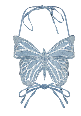 blumarine butterfly top