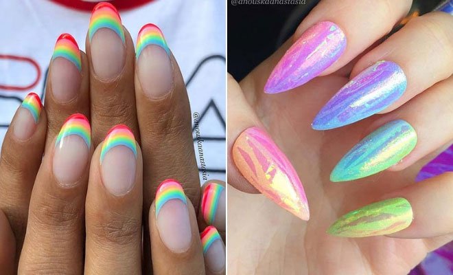 23 Pretty Ways to Wear Rainbow Nails This Summer | StayGlam