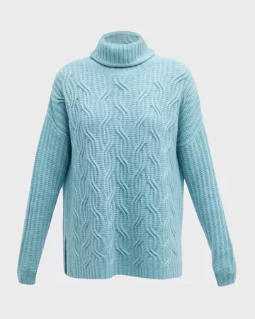 TSE Cashmere Recycled Cashmere Turtleneck Sweater | Neiman Marcus