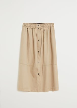 Elastic waist skirt - Women | Mango United Kingdom