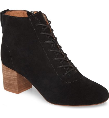 Madewell The Emilia Lace-Up Bootie (Women) | Nordstrom