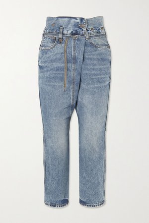 Blue Staley belted boyfriend jeans | R13 | NET-A-PORTER