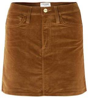 Le Mini Stretch Cotton-blend Corduroy Mini Skirt