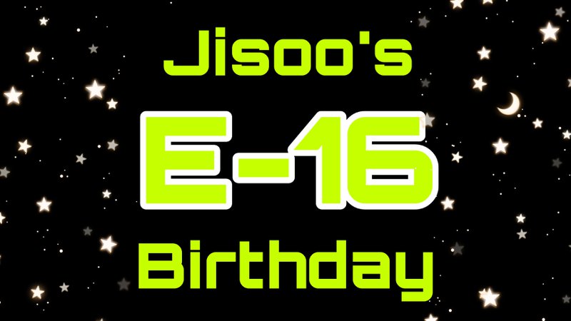 Jisoo Birthday Banner (Egirl/eboy/enby) Sugar High E-16