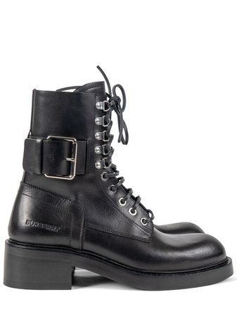 BURBERRY REX LEATHER BOOTS