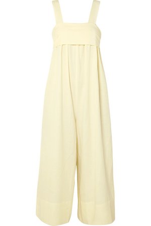 Ulla Johnson | Iggy brushed Tencel, linen and cotton-blend twill jumpsuit | NET-A-PORTER.COM