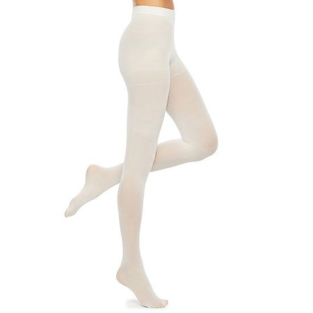 Solid Control Top Opaque Tights-JCPenney