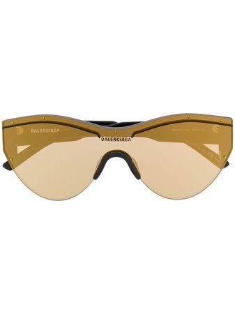 Balenciaga Eyewear Ski Cat mask sunglasses - FARFETCH