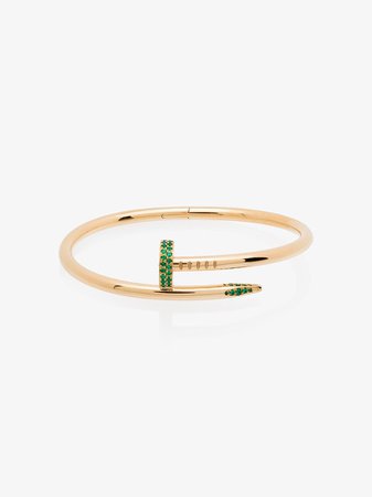 Cartier MAD Paris, Cartier Juste Un Clou 18kt gold emerald bracelet | ShopLook
