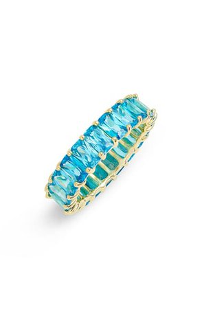 Adina’s Jewels Colored Baguette Band Ring | Nordstrom