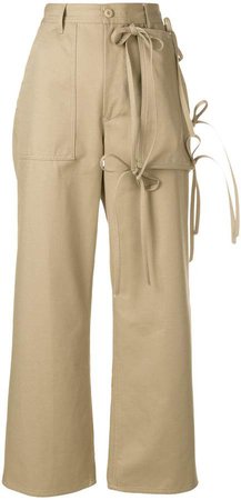 tied cargo trousers