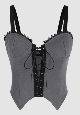 Cider Grey Lace Corset