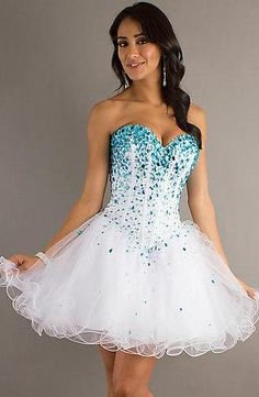 Short Tulle Sleeveless Prom Dress