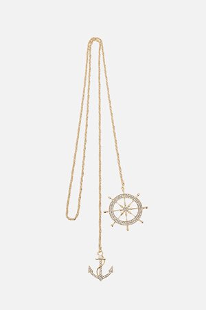 Long necklace with charms Elisabetta Franchi