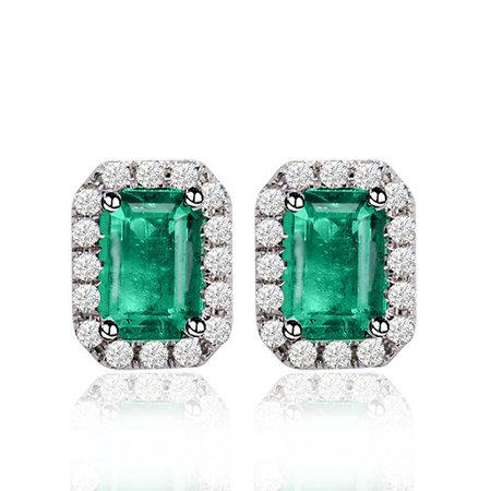 earring emerald -