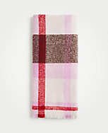 Brushed Plaid Blanket Scarf | Ann Taylor