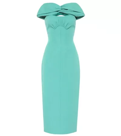 EMILIA WICKSTEAD
Padma Cloqué Midi Dress In Turquoise