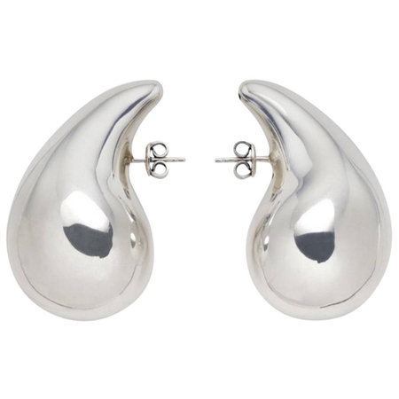 bottega silver earrings