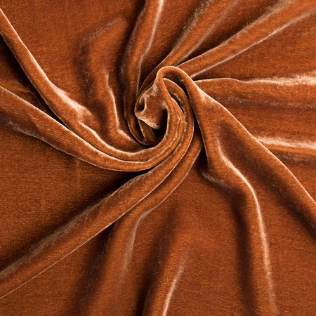 Rust Soft Rayon-Silk Velvet
