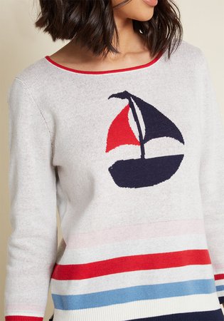 Floats Your Boat Cotton Sweater