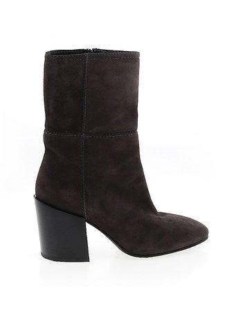 AQUATALIA 100% Leather Solid Black Gray Boots Size 6 1/2 - 74% off | thredUP