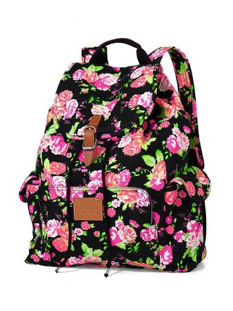 pink victoria secret backpack floral