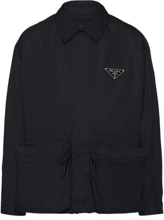 Prada Re-Nylon logo plaque jacket black SGB404S2011WQ8 - Farfetch
