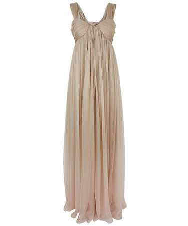 tan gown