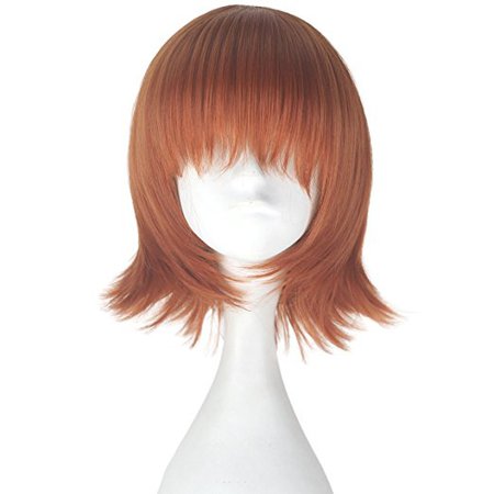 Miss U Hair Unisex Synthetic Short Straight Hair Multi-color Cosplay Costume Wig (Auburn)