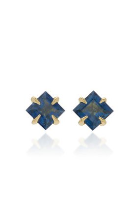 Primary Princess 14k Gold Blue Sapphire Earrings By Ila | Moda Operandi
