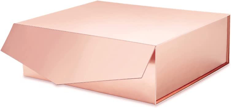 ROSEGLD Large Gift Box 14x9.5x4.5 Inches, Large Gift Box with Lid, Bridesmaid Proposal Box, Collapsible Gift Box with Magnetic Closure, Luxury Gift Box Sturdy Storage Box (Glossy Rose Gold) : Amazon.ca: Health & Personal Care