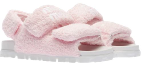 pink miumiu slippers